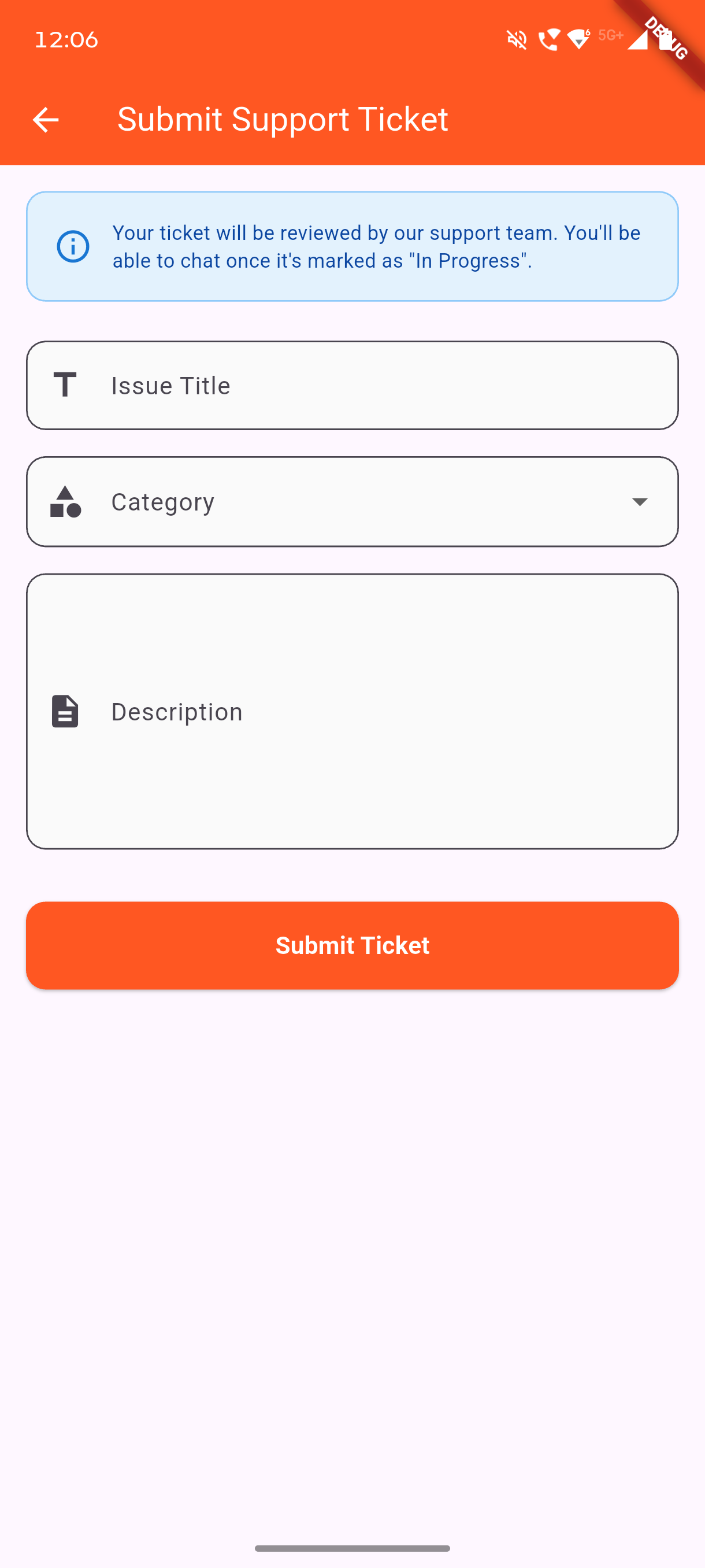 Help & Support App Screen